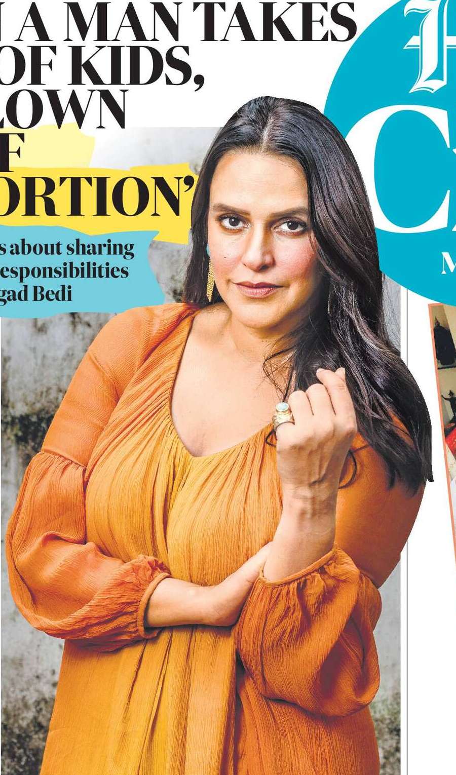 ‘WHEN A MAN TAKES
CARE OF KIDS,
IT’S BLOWN
OUT OF
PROPORTION’
