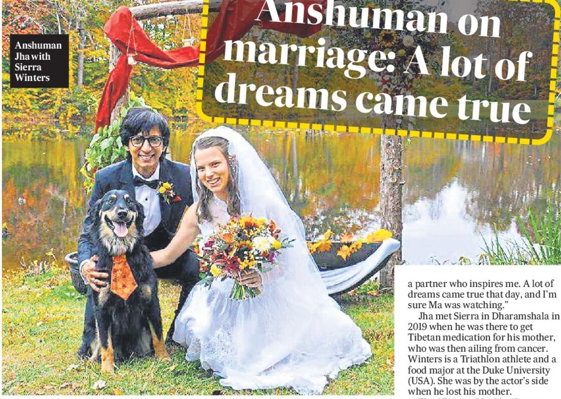 Anshuman on marriage: A lot of dreams came true Anshuman on marriage: A lot of dreams came true