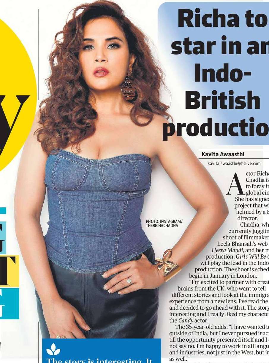 Richa to star in an Indo-British production