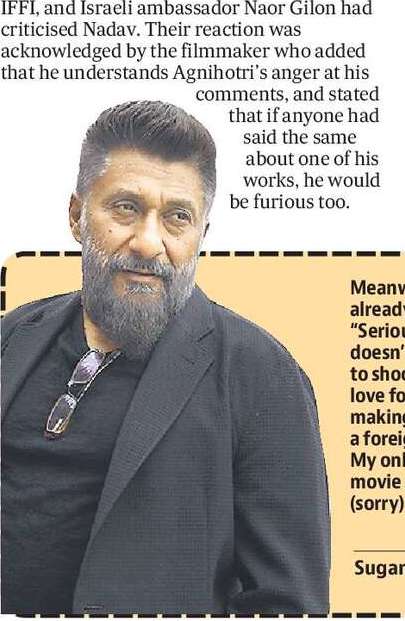 IFFI jury head apologises for his remarks on The Kashmir Files