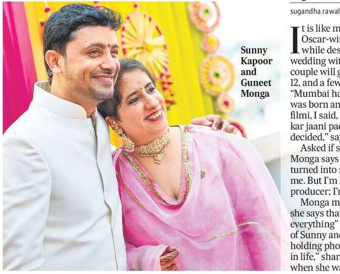 Bride-to-be Guneet Monga: I am still a producer; I am producing my wedding now