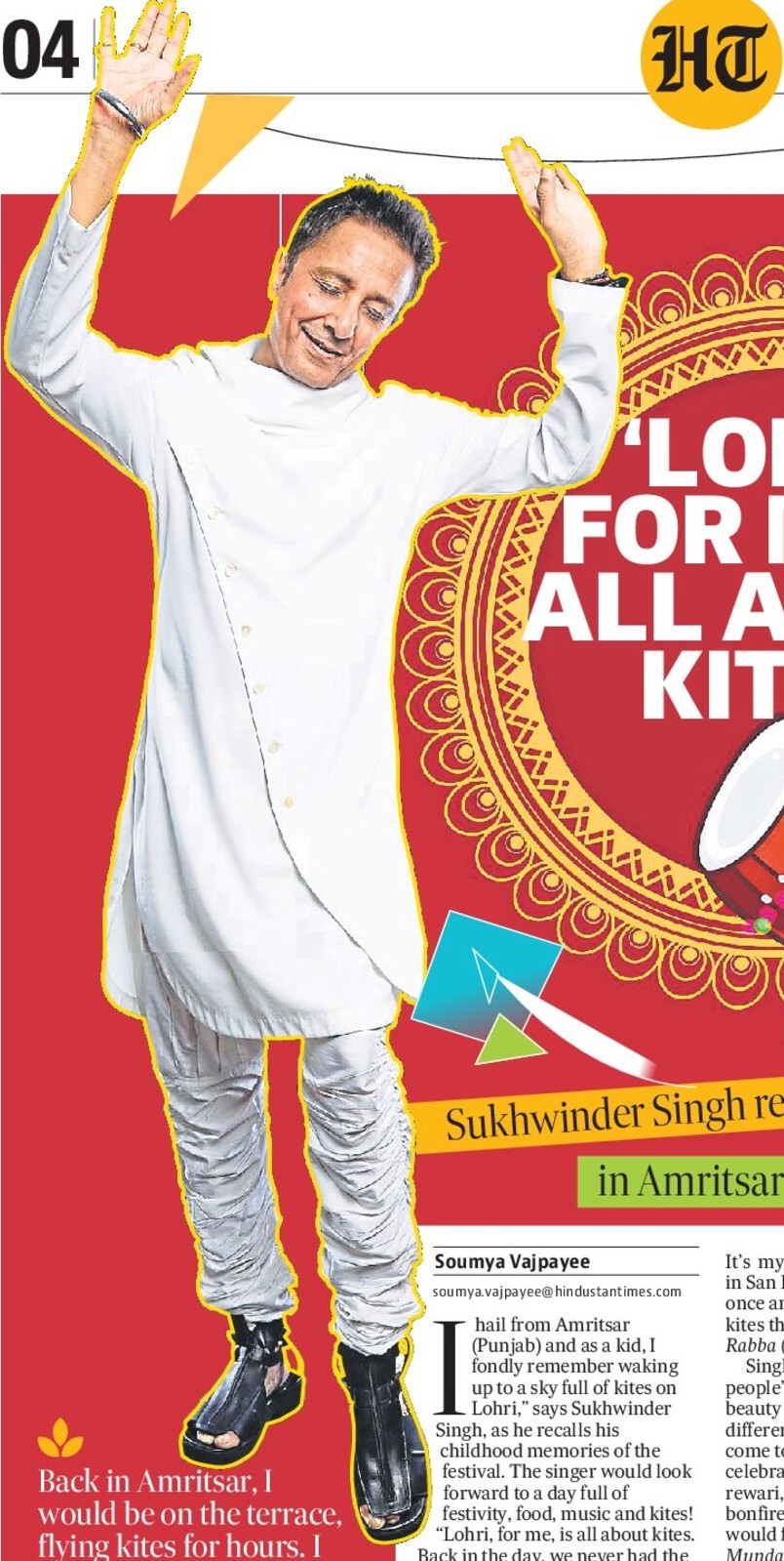‘LOHRI
FOR ME IS
ALL ABOUT
KITES’ ‘LOHRI
FOR ME IS
ALL ABOUT
KITES’