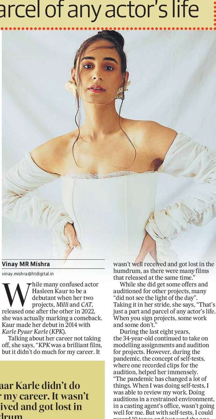 Hasleen on films getting stalled: It is part and parcel of any actor’s life