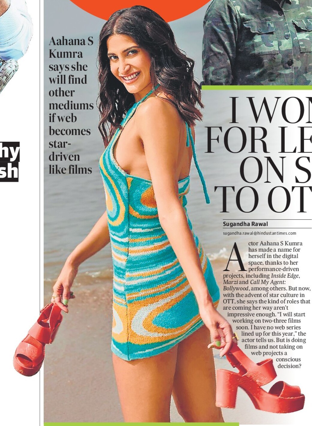 I WON’T SETTLE FOR LESS: AAHANA ON SAYING NO TO OTT PROJECTS