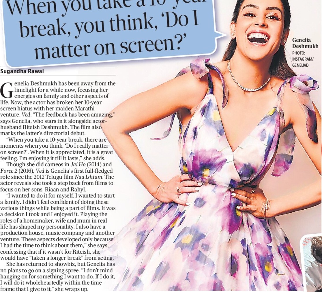 When you take a 10-year break, you think, ‘Do I matter on screen?’ 
