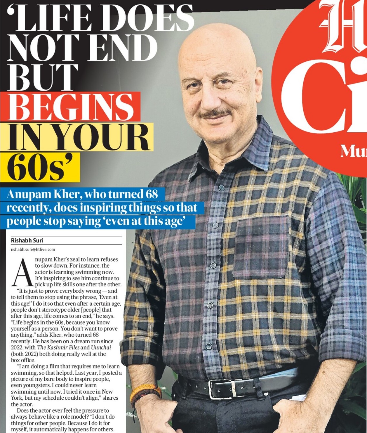 ‘LIFE DOES
NOT END
BUT
BEGINS
IN YOUR
60s’ ‘LIFE DOES
NOT END
BUT
BEGINS
IN YOUR
60s’