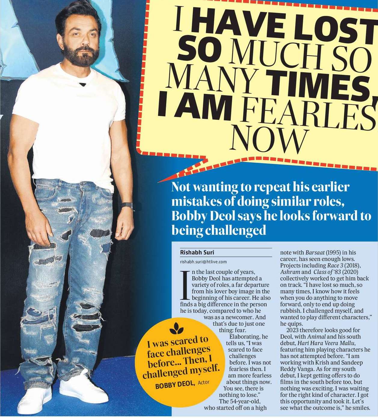 I have lost so much so many times, I am fearless now I have lost so much so many times, I am fearless now