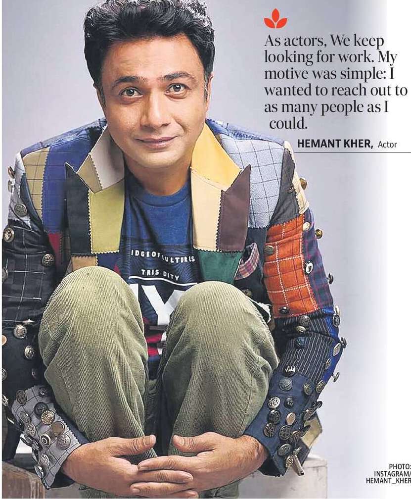 I am not sad or out of work, says Scam 1992 actor Hemant Kher I am not sad or out of work, says Scam 1992 actor Hemant Kher