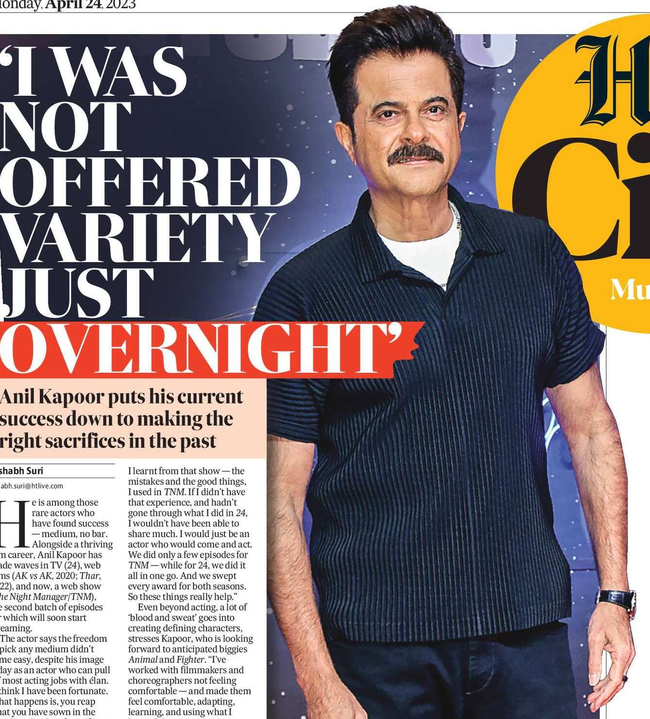 ‘I WAS
NOT
OFFERED
VARIETY
JUST
OVERNIGHT’ ‘I WAS
NOT
OFFERED
VARIETY
JUST
OVERNIGHT’