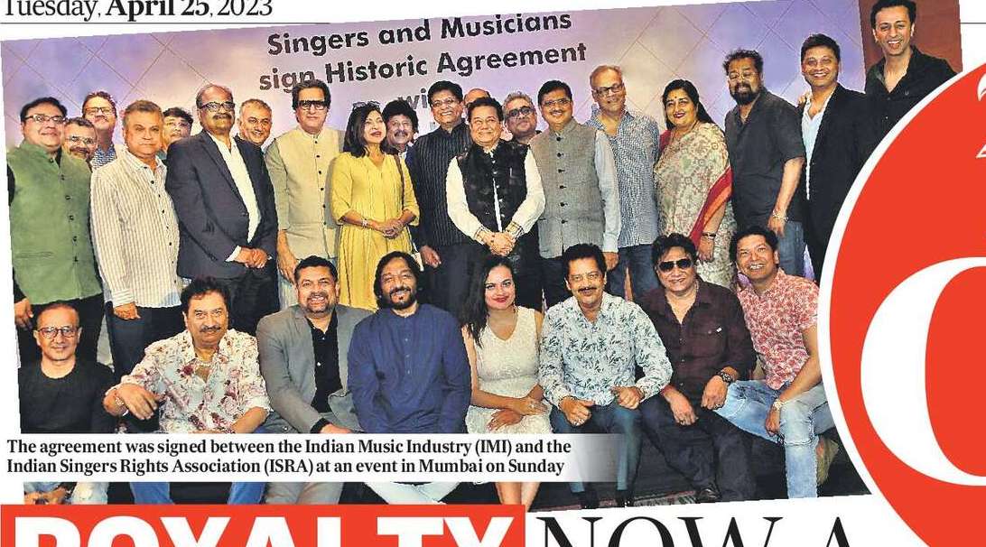 ROYALTY NOW A
REALITY: SINGERS
REJOICE AT
LANDMARK FEAT