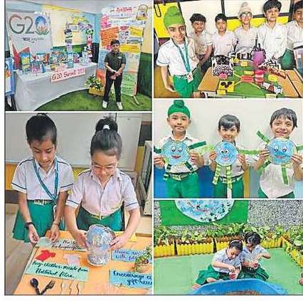 Inspire International Pre-Primary School の Paschim Vihar は国際アースデーを熱心に祝います