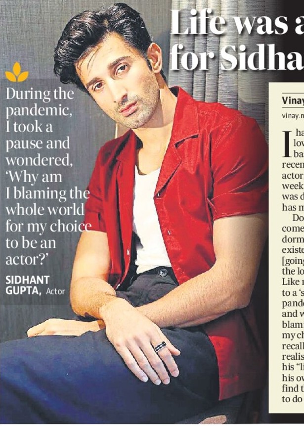 Life was at a ‘standstill’ for Sidhant, not anymore