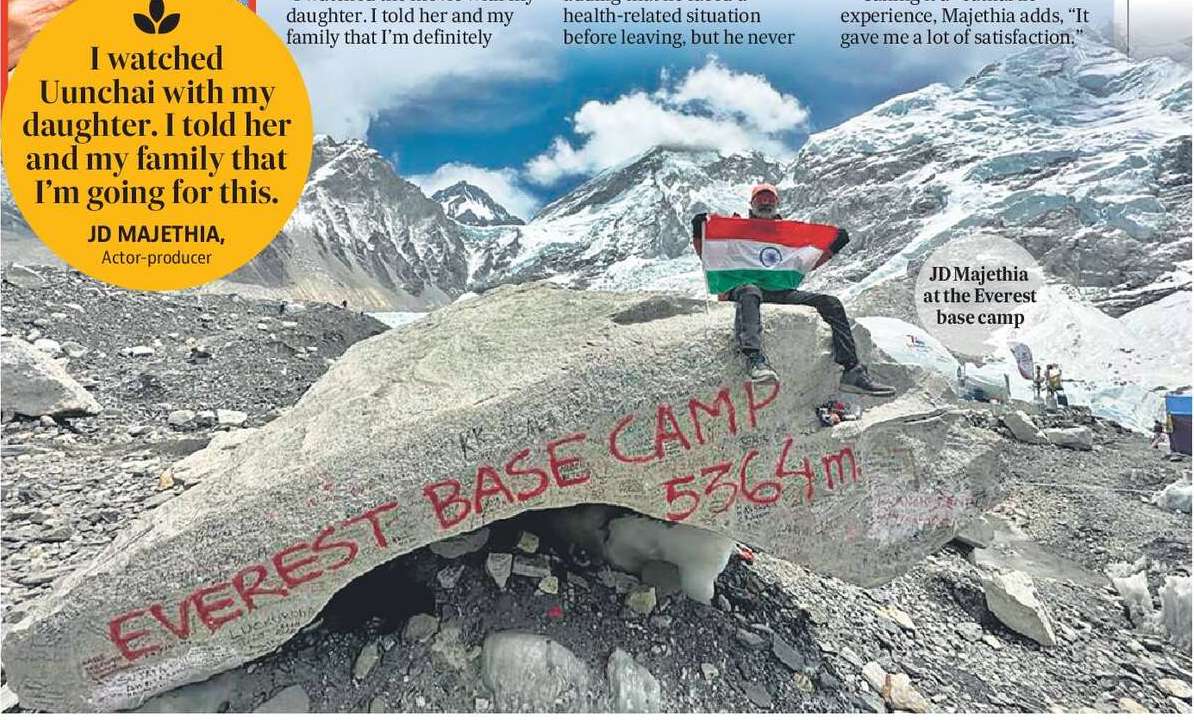We only live once: JD on climbing Everest base camp