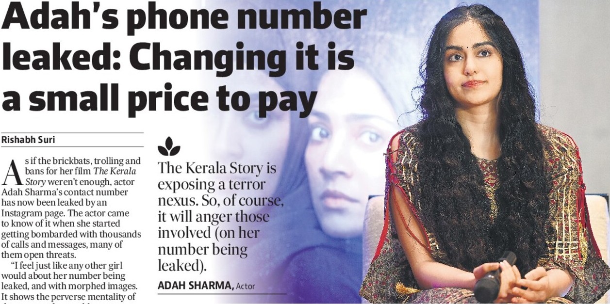 Adah’s phone number leaked: Changing it is  a small price to pay