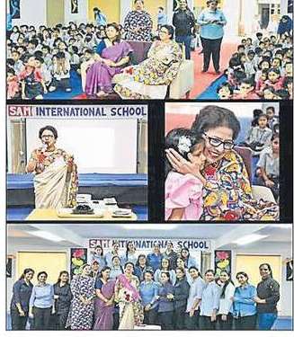 ドワールカの SAM インターナショナル スクールは校長の日を熱心に祝います