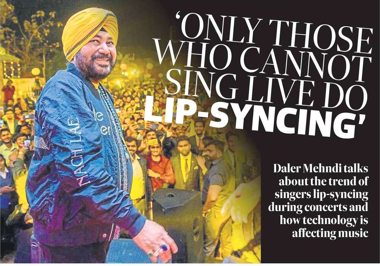 ‘only Those who cannot sing live do lip-syncing’