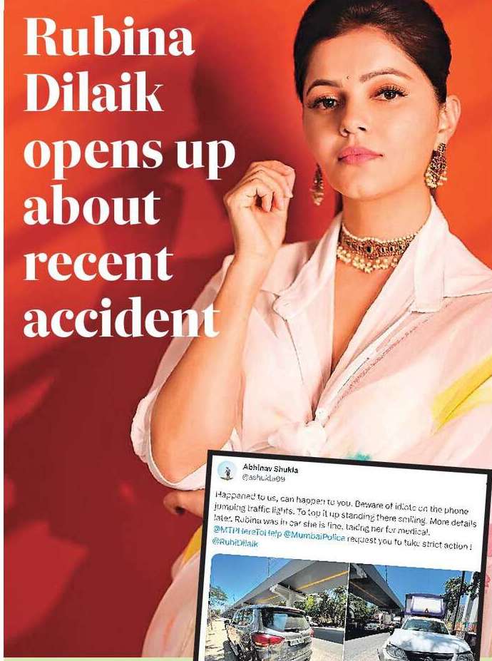 Rubina Dilaik opens up about recent accident Rubina Dilaik opens up about recent accident