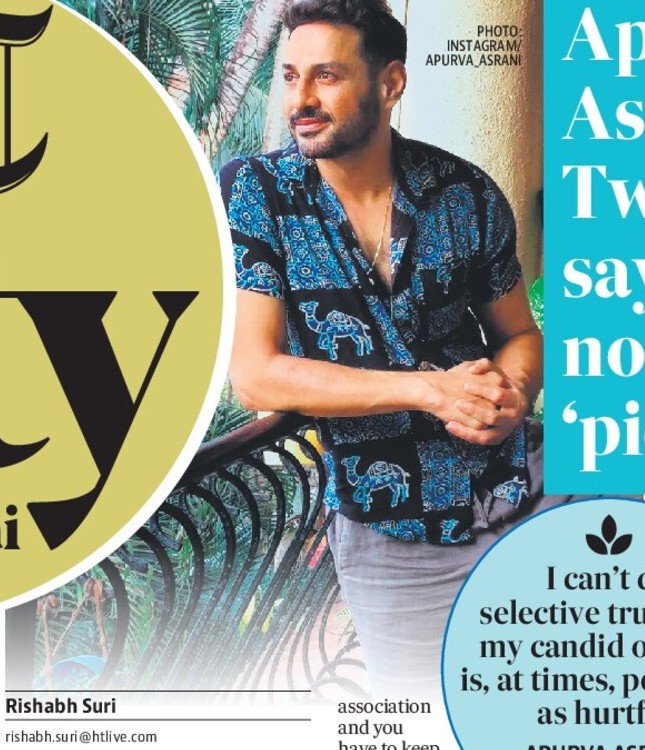 Apurva Asrani quits Twitter, says he does not want to ‘pick sides’ Apurva Asrani quits Twitter, says he does not want to ‘pick sides’