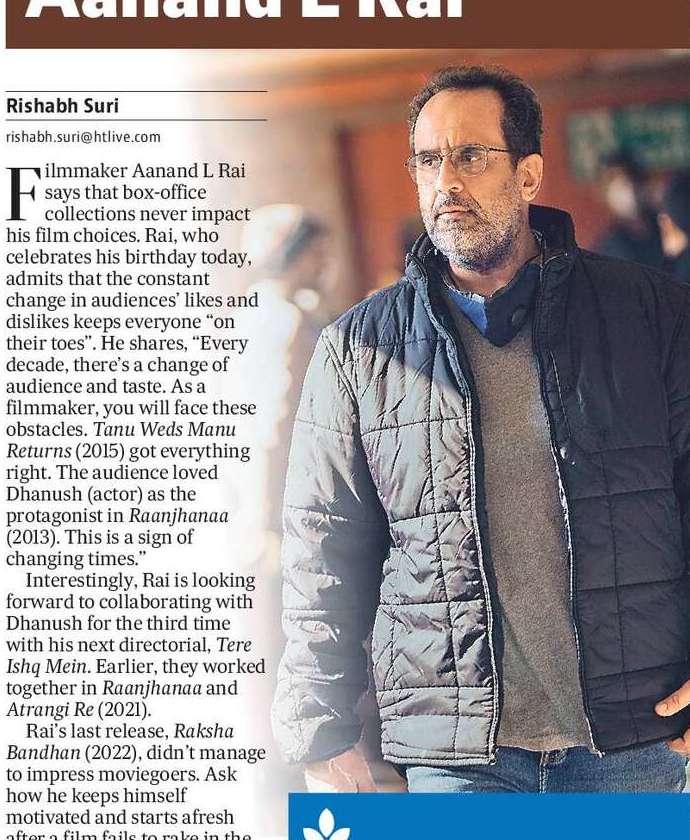 There is a change of taste every decade: Aanand L Rai