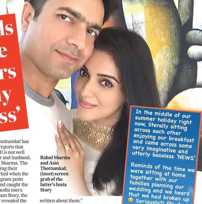 Asin calls divorce rumours ‘utterly baseless’ 