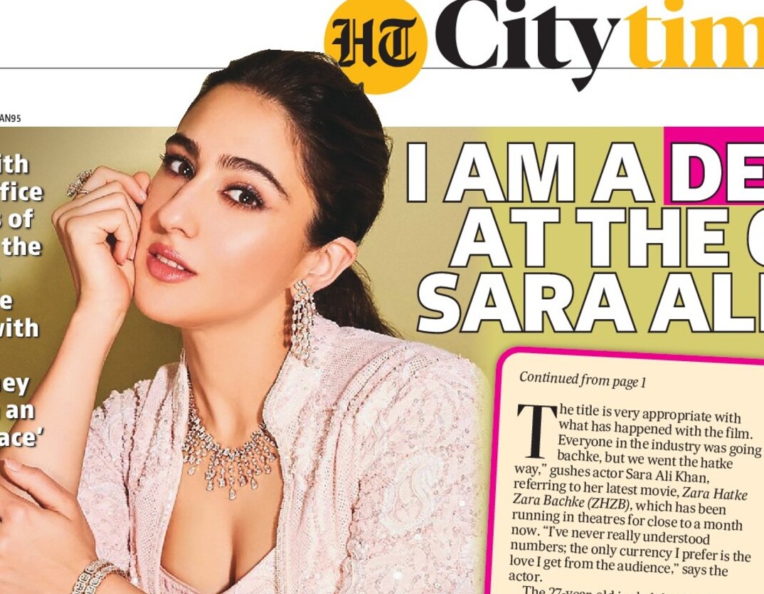 I AM A DESI GIRL AT THE CORE: SARA ALI KHAN I AM A DESI GIRL AT THE CORE: SARA ALI KHAN