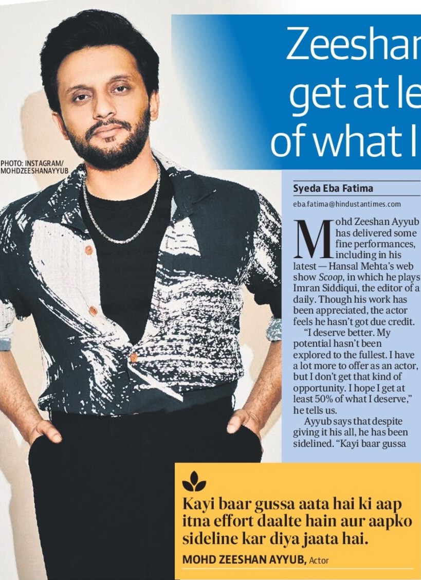 Zeeshan: Hope I get at least 50% of what I deserve