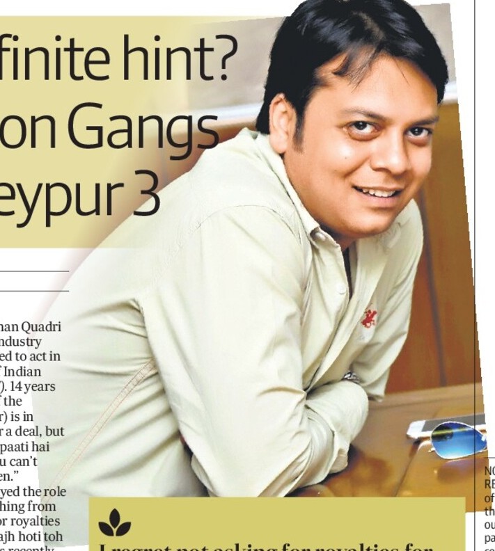 Is it a Definite hint? Zeishan on Gangs Of Wasseypur 3
