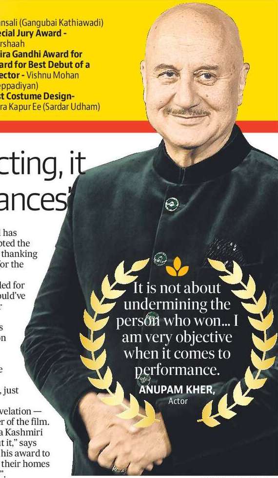 ‘Would’ve loved to win for acting, it  is one of my finest performances’