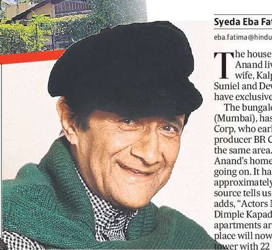Dev Anand’s home to be turned into a 22-floor tower