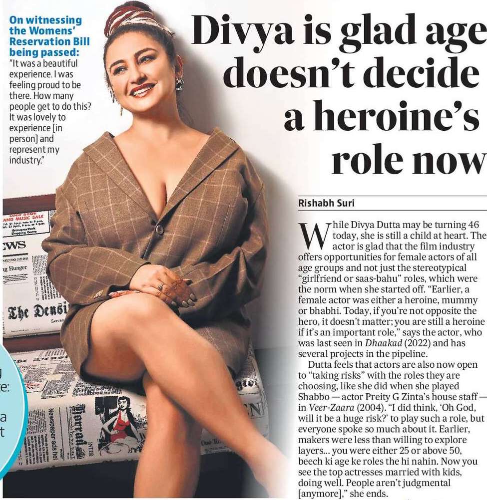 Divya is glad age doesn’t decide  a heroine’s  role now