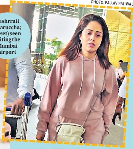 Nushrratt safe, returns to India from Israel Nushrratt safe, returns to India from Israel