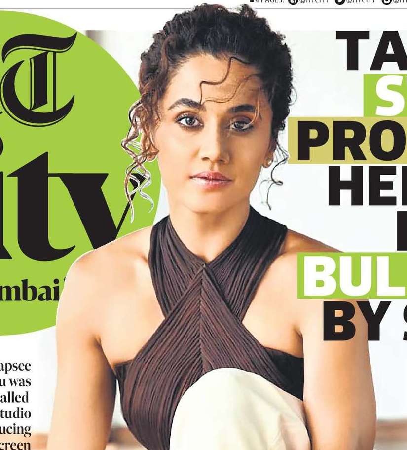 TAAPSEE
STOPS
PROMOTING
HER FILM,
FELT
BULLDOZED
BY STUDIO