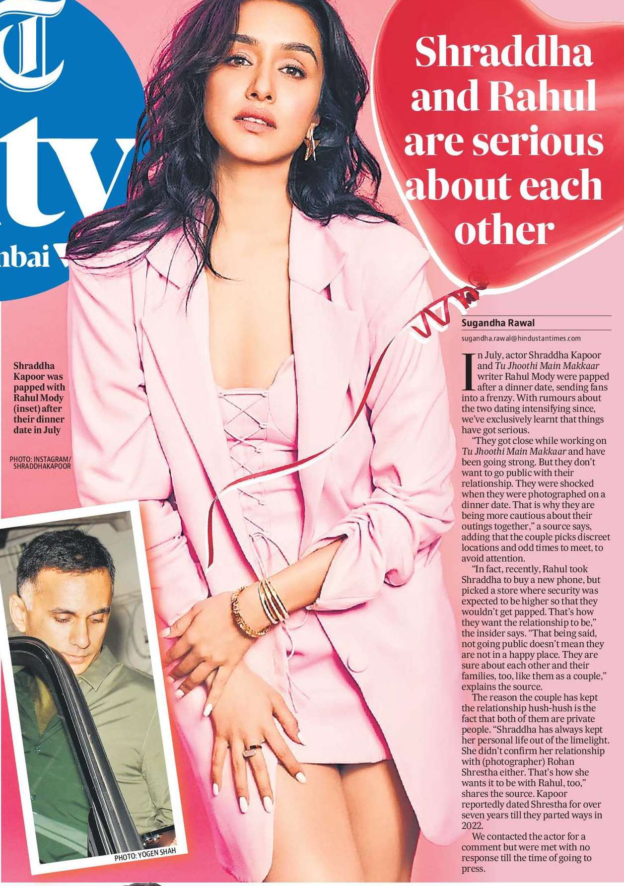 Shraddha and Rahul are serious about each other