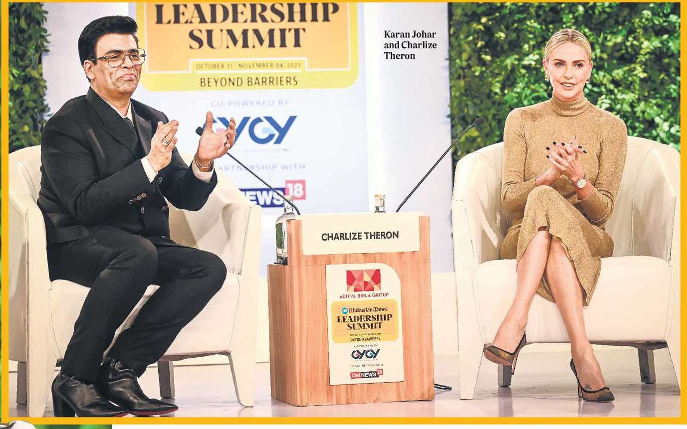 Growing up, I watched more
Bollywood than Hollywood
films: Charlize Theron