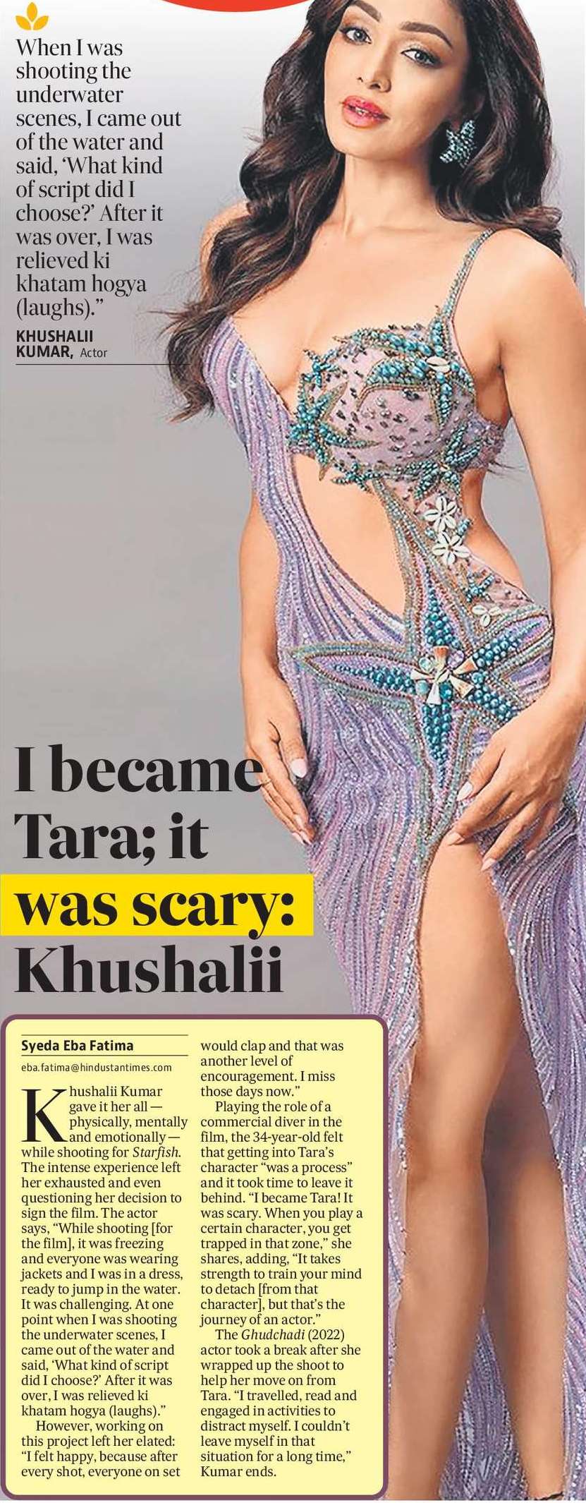 I became Tara; it was scary: Khushalii 