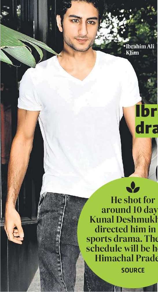 Ibrahim shoots a sports drama in Chandigarh Ibrahim shoots a sports drama in Chandigarh