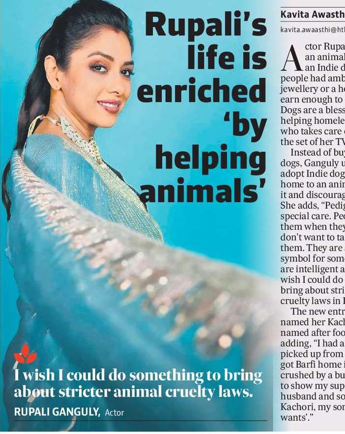 Rupali’s life is enriched ‘by helping animals’