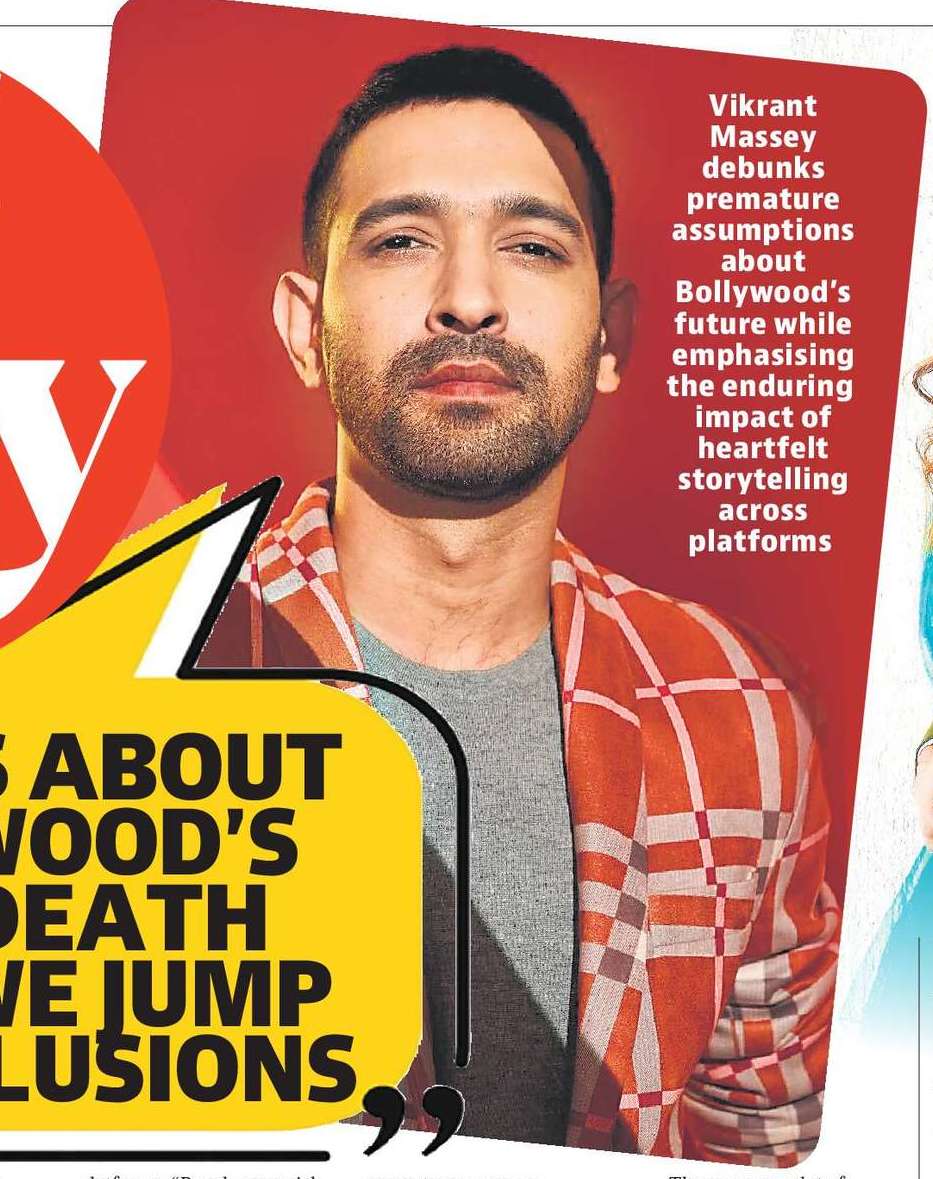 NOTIONS ABOUT
BOLLYWOOD’S
SLOW DEATH
PROVE WE JUMP
TO CONCLUSIONS