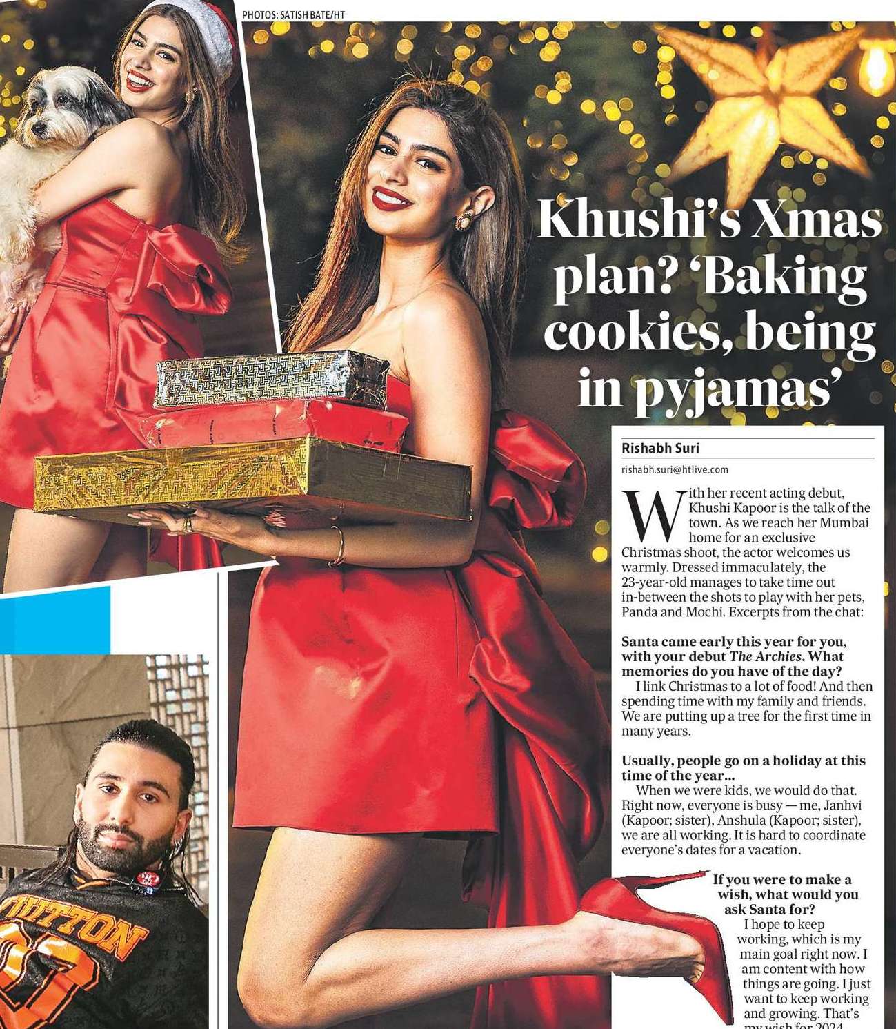 Khushi’s Xmas plan? ‘Baking cookies, being in pyjamas’
