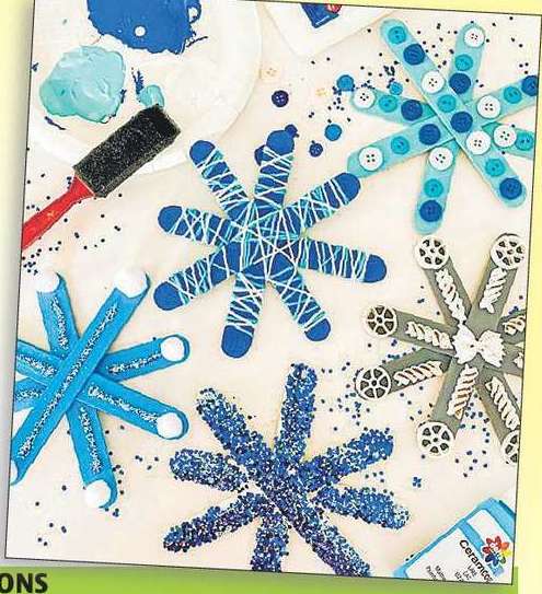 アイスキャンディースティックスノーフレーク アイスキャンディースティックスノーフレーク