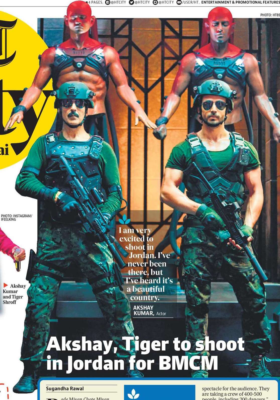 Akshay, Tiger to shoot in Jordan for BMCM