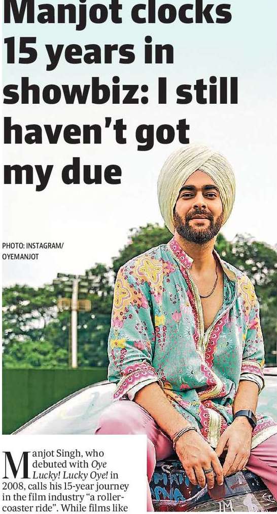 Manjot clocks 15 years in showbiz: I still haven’t got  my due
