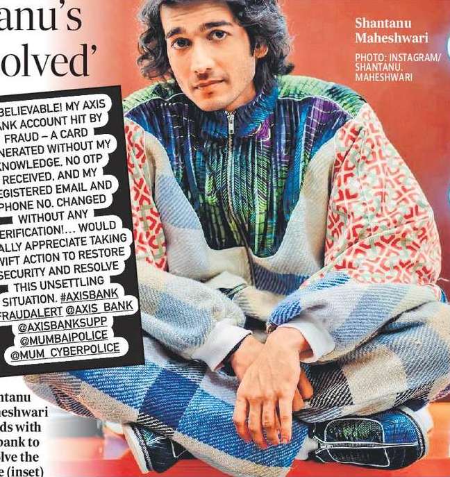 Fraud spent ₹5L using Shantanu’s card; he rues ‘issue still unresolved’