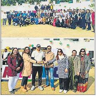 グルグラムのセクター 47 にあるマウント オリンポス スクールが RWA 間のクリケット試合を熱狂的に開催