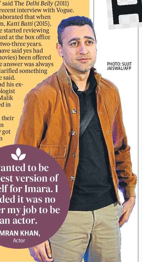 Imran Khan quit films for his daughter; wanted to ‘fix himself’