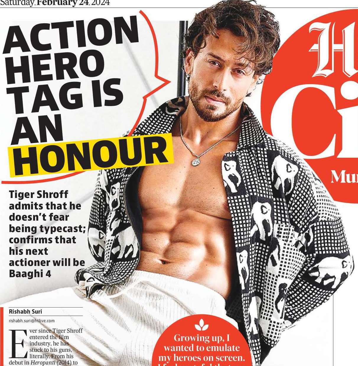 ACTION HERO TAG IS AN HONOUR