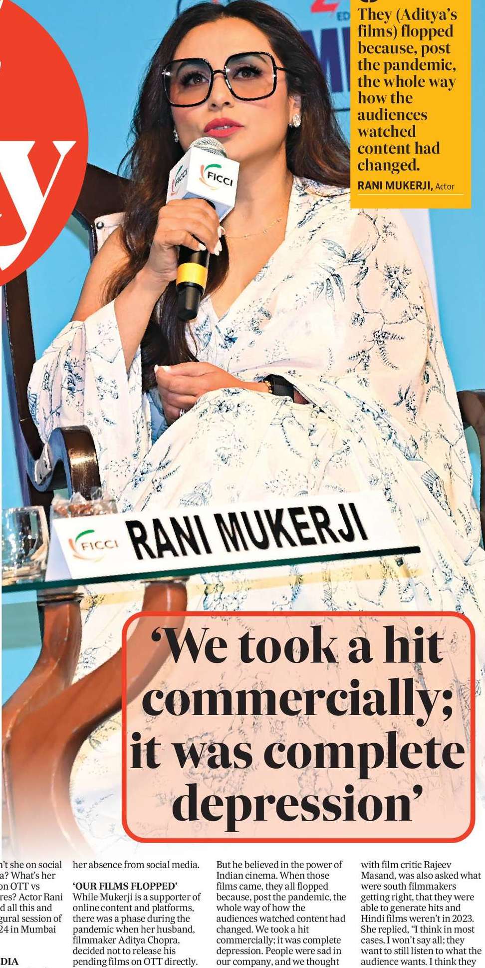 ‘We took a hit commercially; it was complete depression’