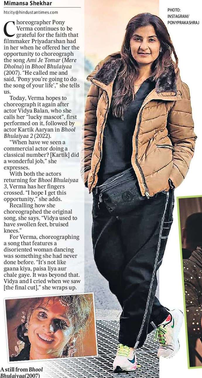 Hope to do Ami Je Tomar again: Choreographer Pony Verma