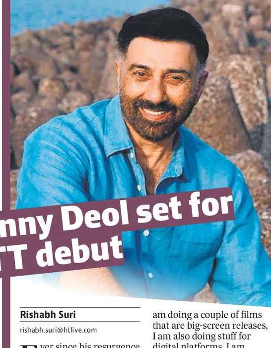 Sunny Deol set for OTT debut