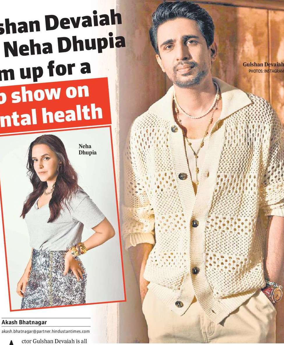 Gulshan Devaiah and Neha Dhupia team up for a  web show on  mental health